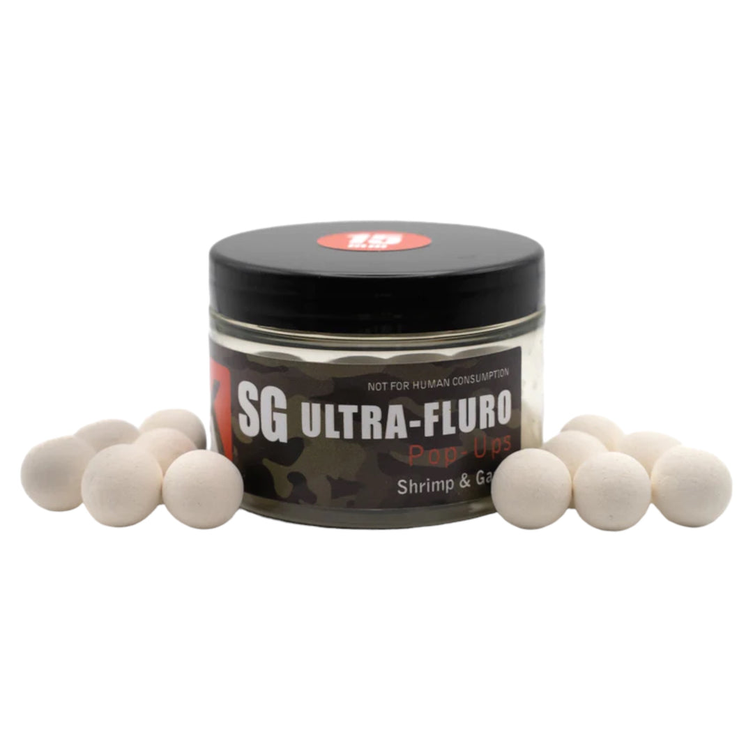 Ultra-Fluro White Pop Ups - SG (Shrimp & Garlic)