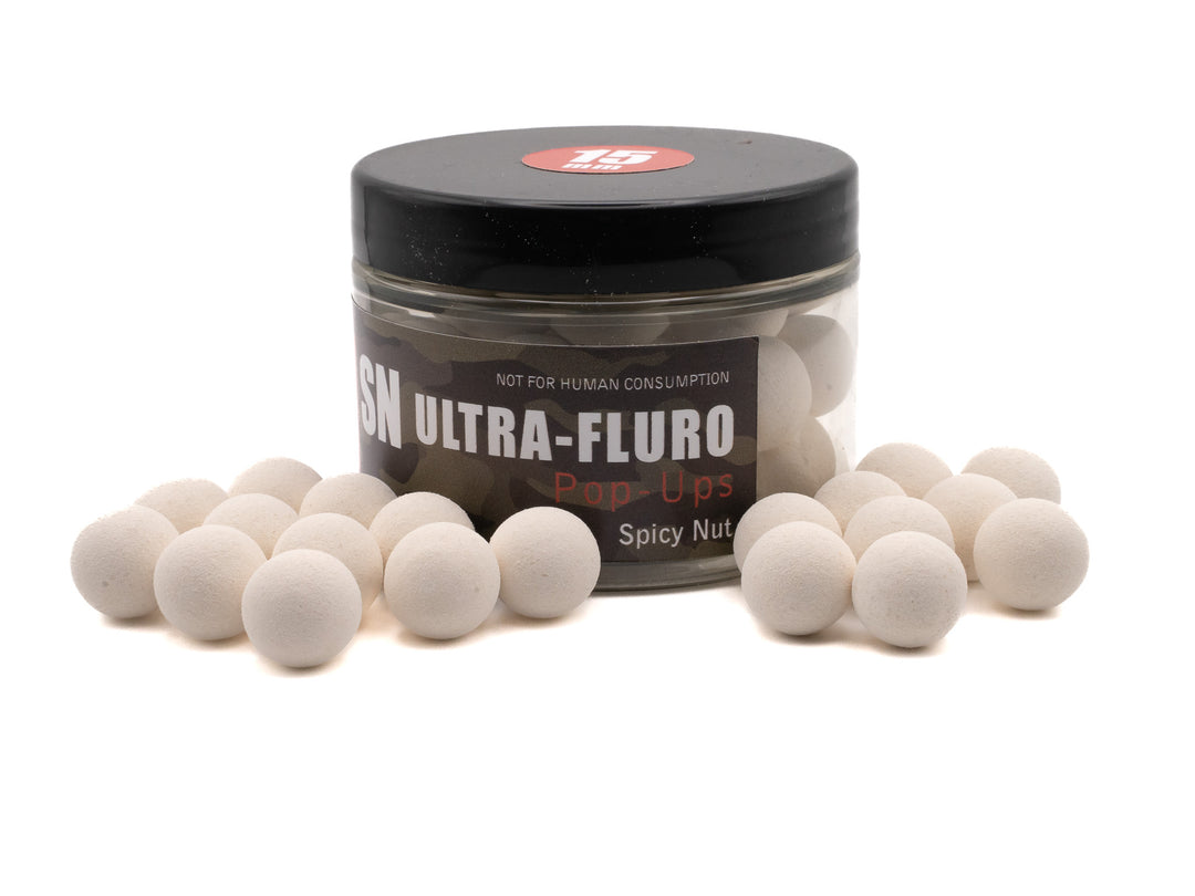 Ultra-Fluro White Pop Ups - SN (Spicy Nut)