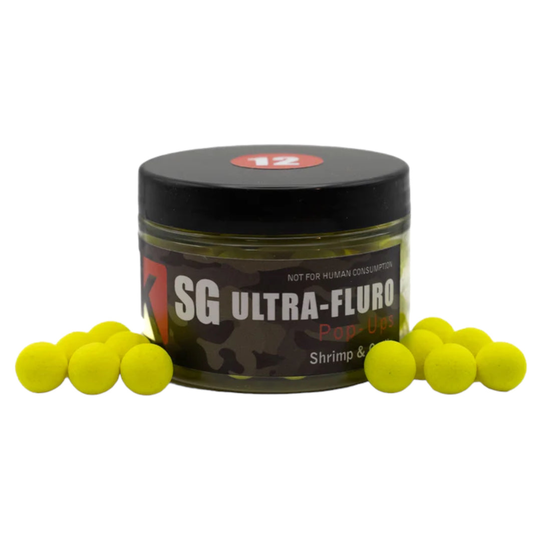 Ultra-Fluro Yellow Pop Ups - SG (Shrimp & Garlic)