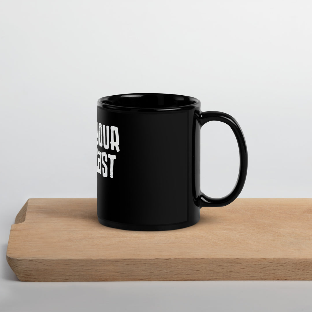 Make Your Next Cast Counter Black Glossy Mug