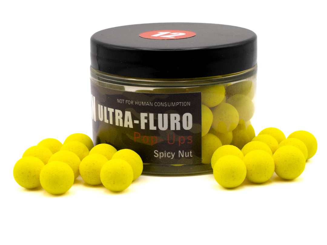 Ultra-Fluro Yellow Popups - SN (Spicy Nut)